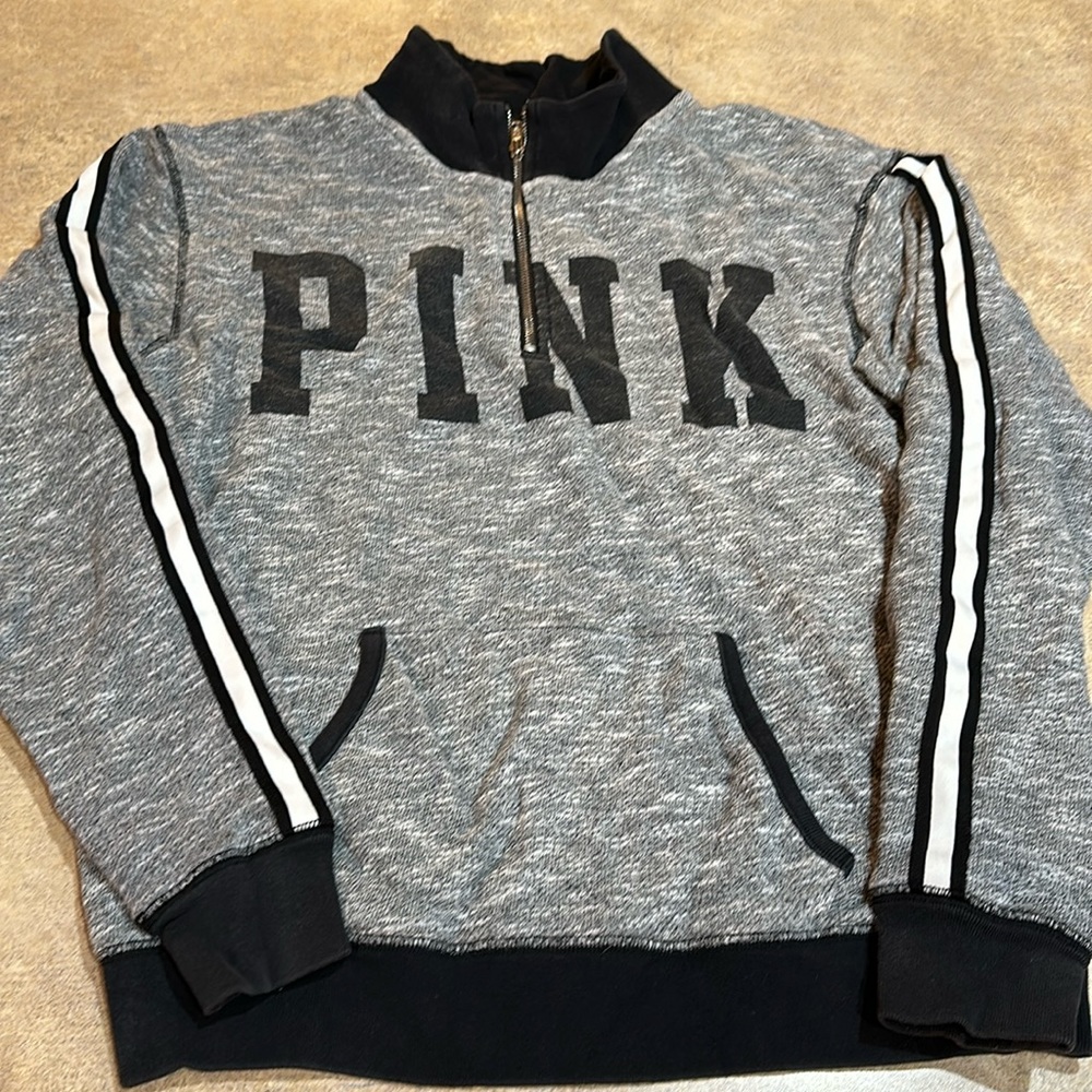 Women’s Victoria’s Secret pink quarter zip sweatshirt size XS